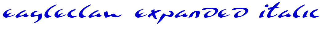 Eagleclaw Expanded Italic フォント